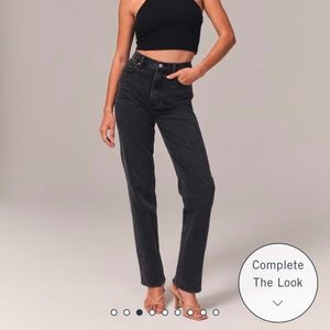 Abercrombie and Fitch Ultra High Rise Black Jeans